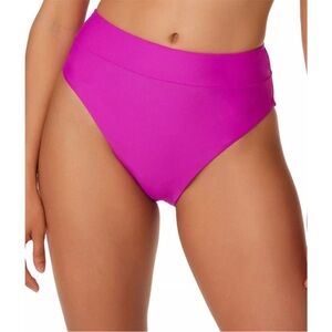 Vibrant Pink High-Waisted Bikini Bottom